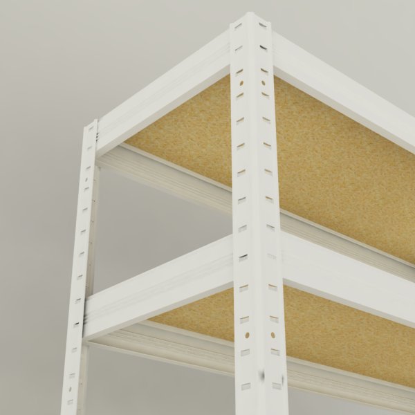 Regál Futur 2100x900x600/8, bílá, 350kg/pol.