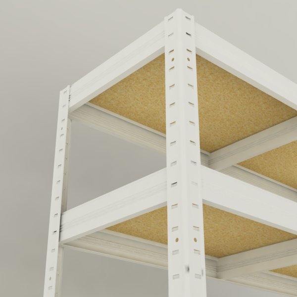 Regál Futur 2100x900x600/8, bílá, 350kg/pol.
