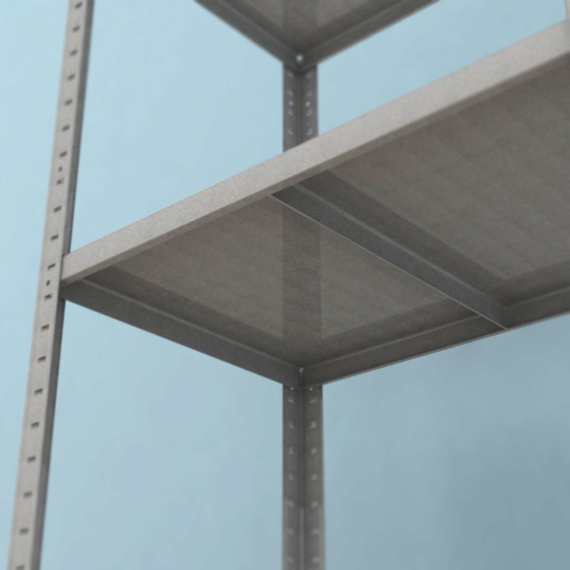 Kovový regál Drumy 2400x600x400/8, 130kg/pol., pozink