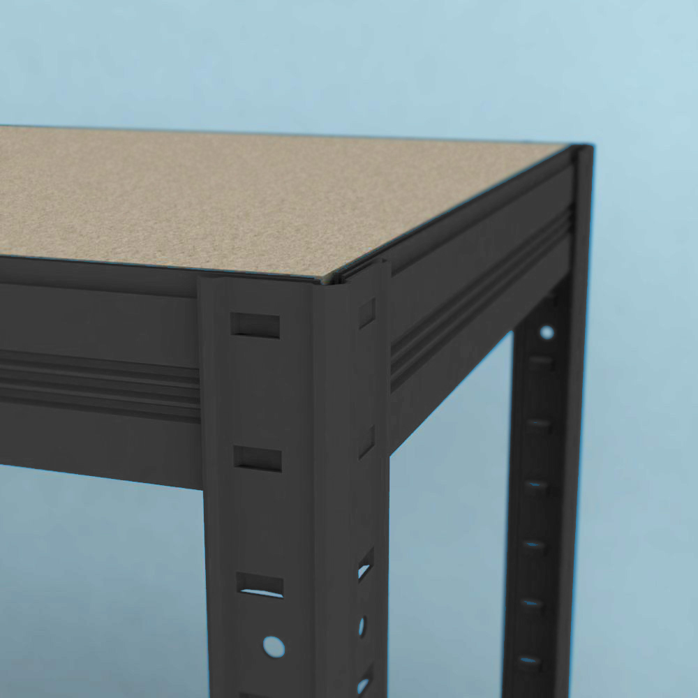 Regál Futur 1800x900x350/5, černá, 250 kg/pol.