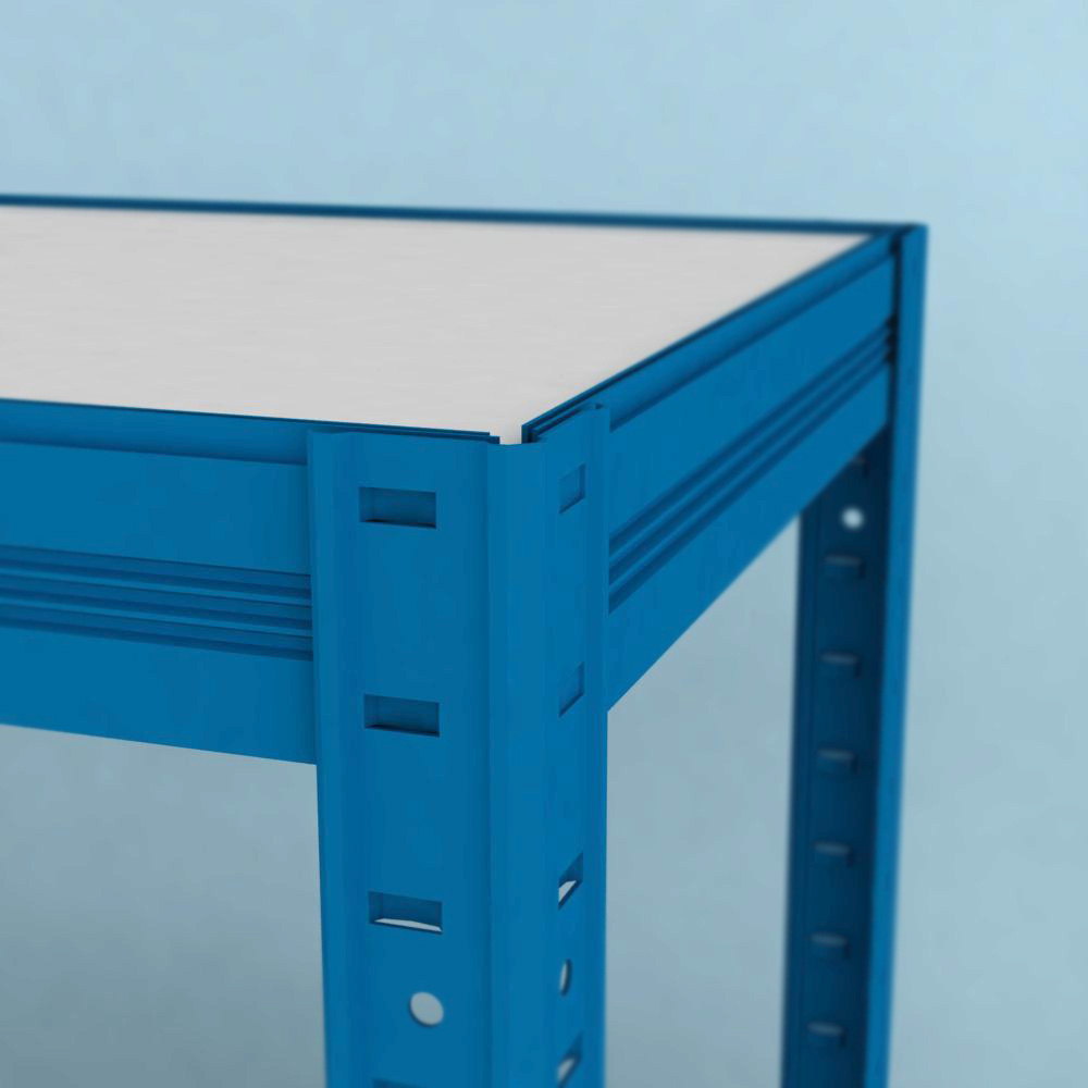 Regál Futur 2100x900x600/5, modrá, 350kg/pol.lamino