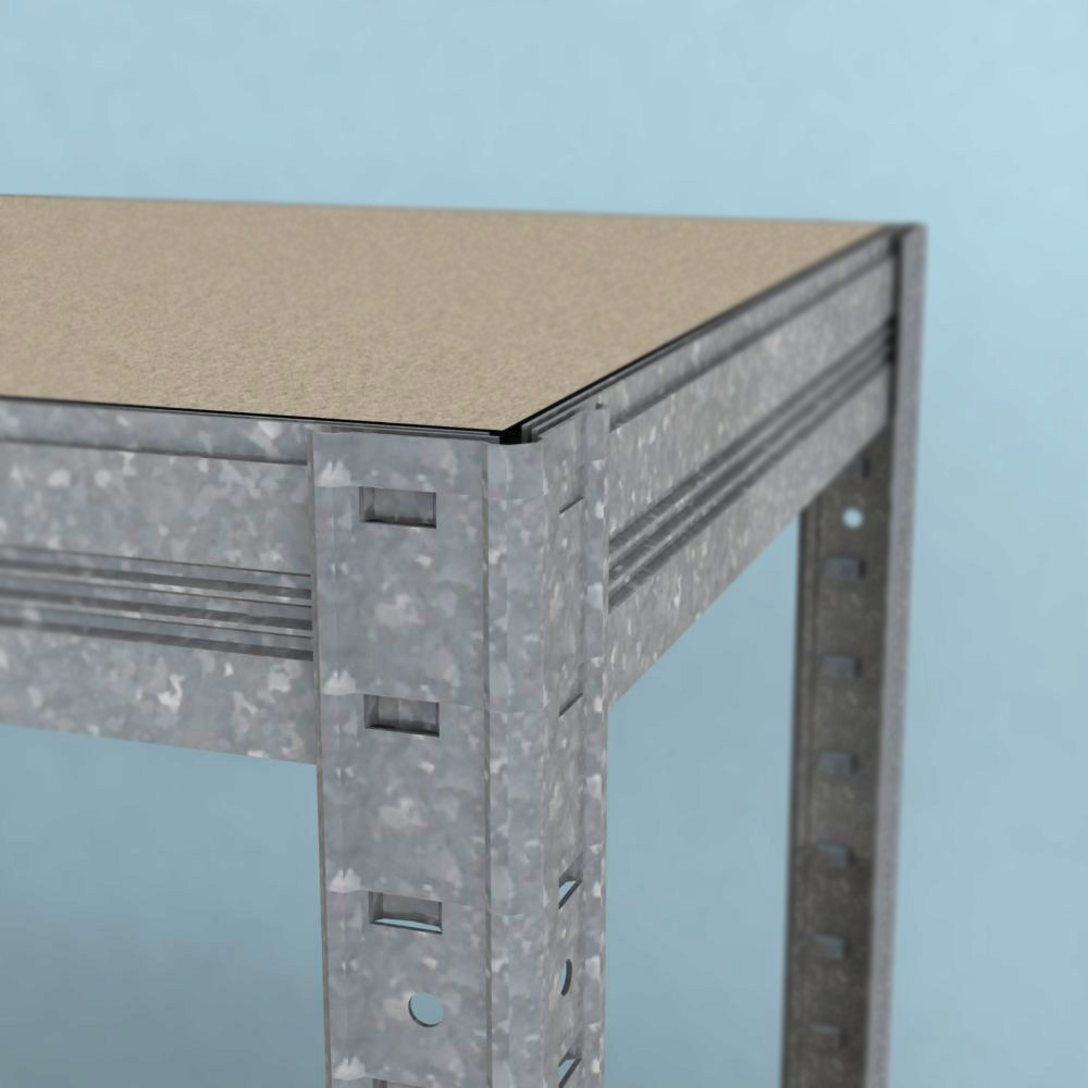 Regál Futur 2400x750x350/8, pozink, 350kg/pol.