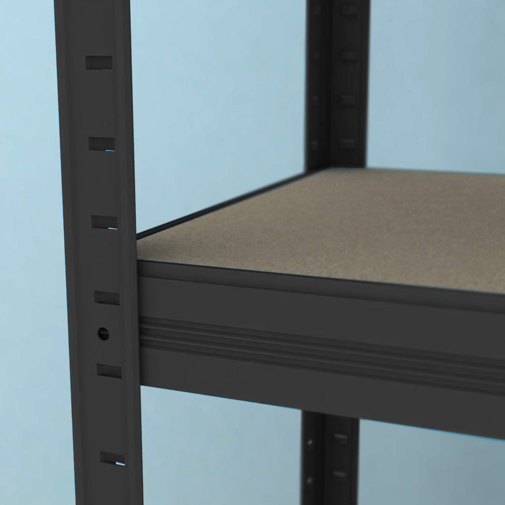 Regál Futur 1800x900x350/5, černá, 250 kg/pol.