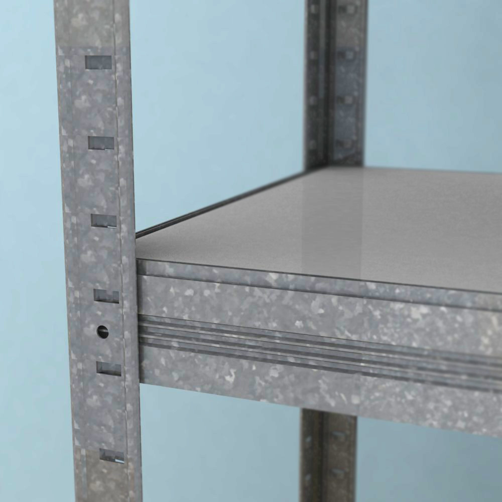 Regál Futur 1800x900x350/5, pozink, 350kg/pol - lamino.