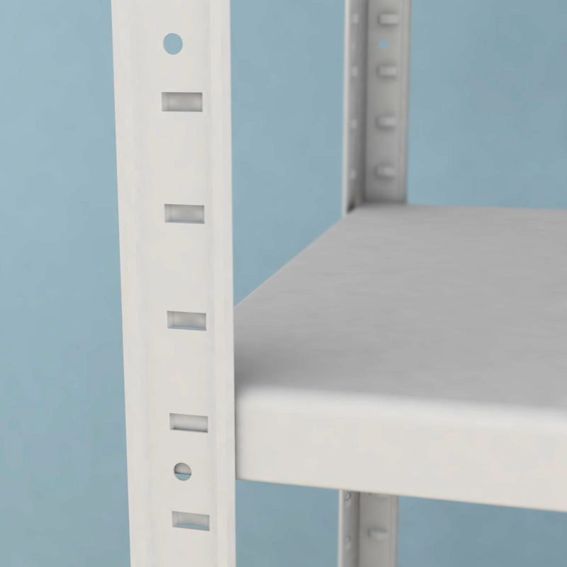 Kovový regál Drumy 1800x1000x400/4, 130kg/pol., bílá