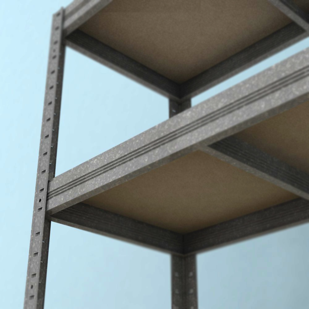 Regál Futur 2400x750x350/8, pozink, 350kg/pol.