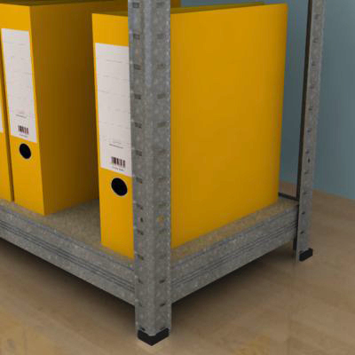 Regál na šanony 2100x900x350/6 polic, pozink