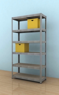 Regál Futur 2100x900x450/6, pozink, 350kg/pol.