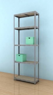 Regál Futur 2400x900x450/5, pozink, 350kg/pol.
