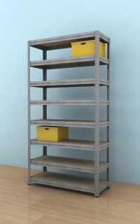 Regál Futur 2100x900x350/8, pozink, 175kg/pol.