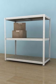 Regál Futur 900x900x600/3, bílá,350kg/3 pol.