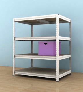 Regál Futur 900x900x600/4, bílá,350kg/4 pol.