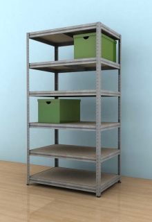 Regál Futur 2100x900x500/6, pozink, 350kg/pol.